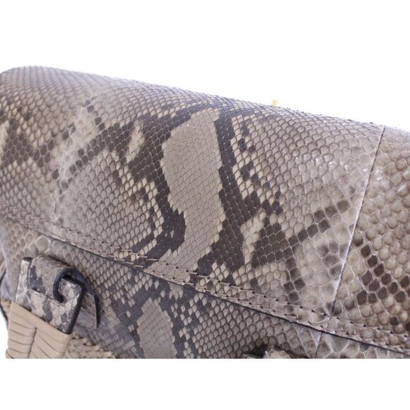 Gucci Handbag Python Beige Brown Leather Cadena with Key - Picture 16 of 16